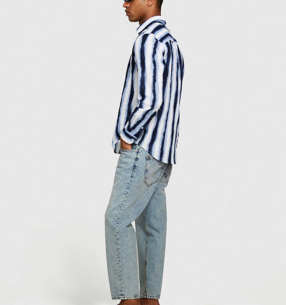 Slim fit printed shirt - men's slim fit shirts - Multi-color | Sisley image number 2